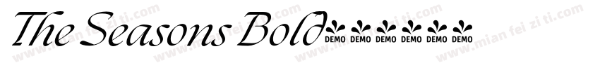 The Seasons Bold字体转换